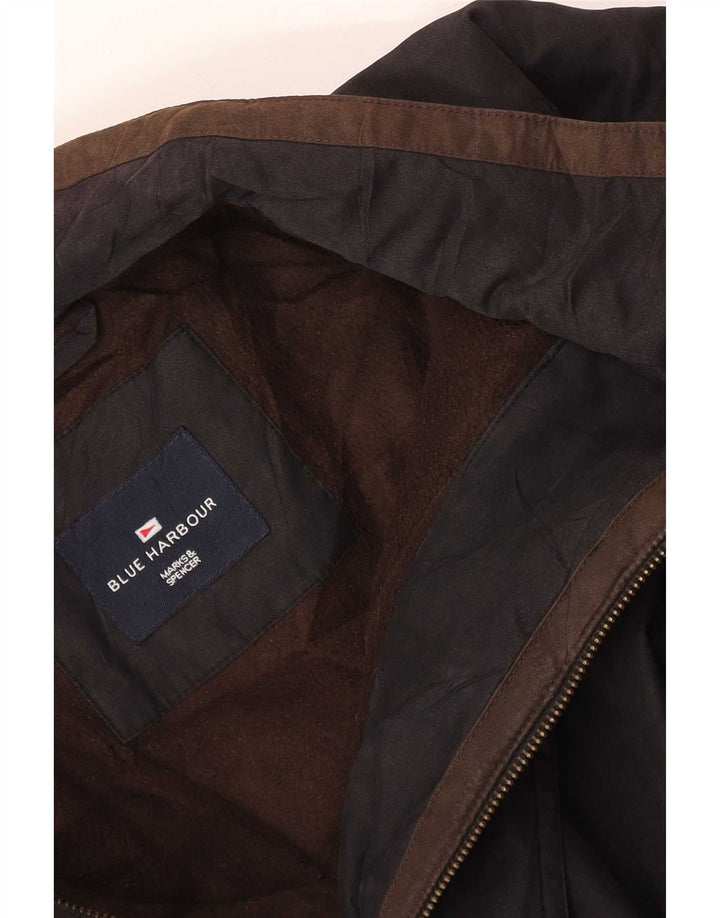 Marks & Spencer Abrigo cortavientos Blue Harbour para hombre UK 38 Medium Black