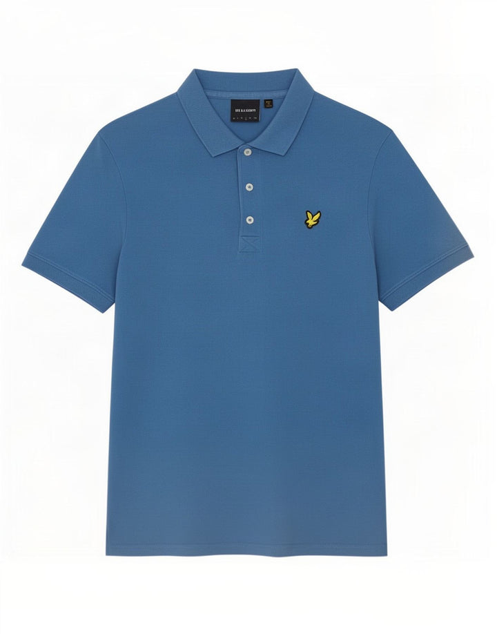 Lyle & Scott Polo para hombre grande azul