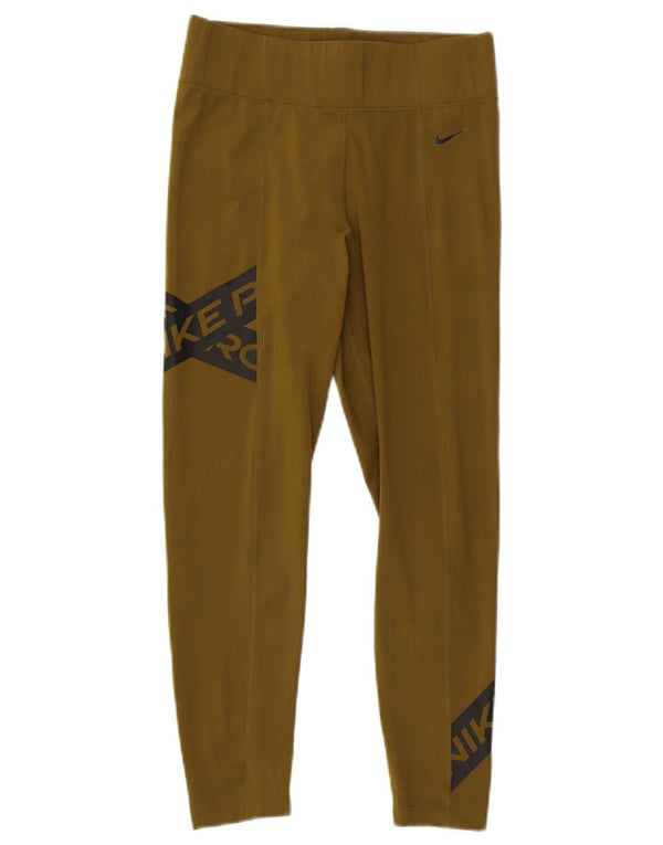 Nike Leggings gráficos para mujer UK 10 Small Caqui Poliéster