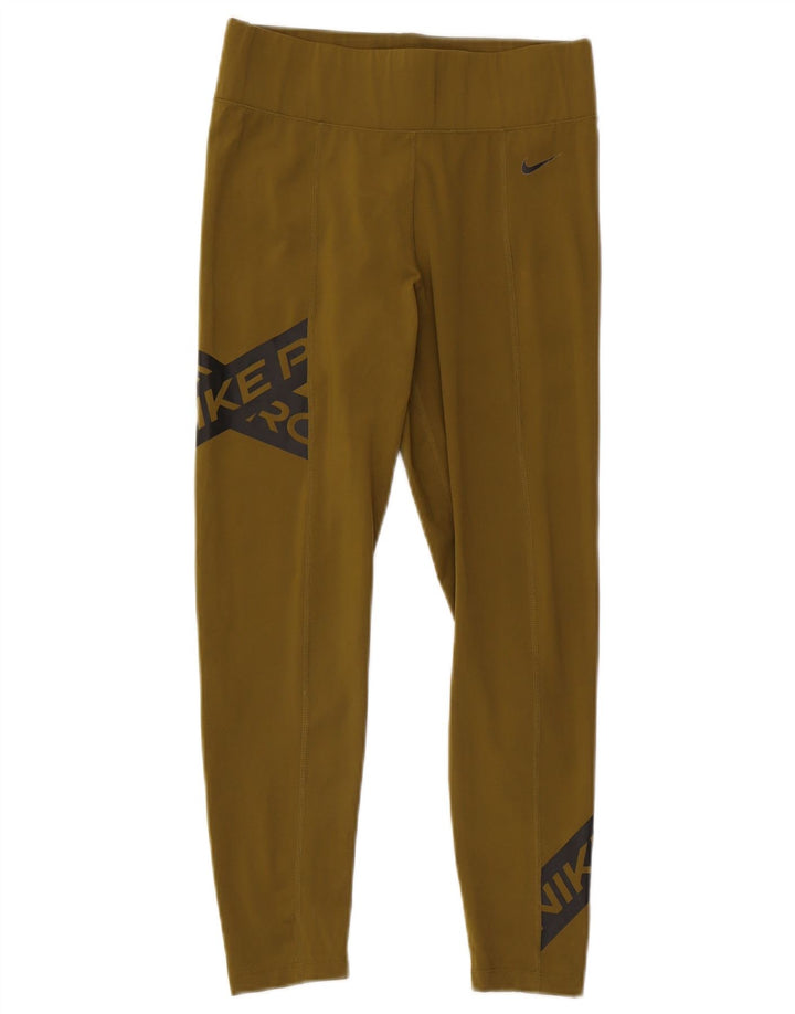 Nike Leggings gráficos para mujer UK 10 Small Caqui Poliéster