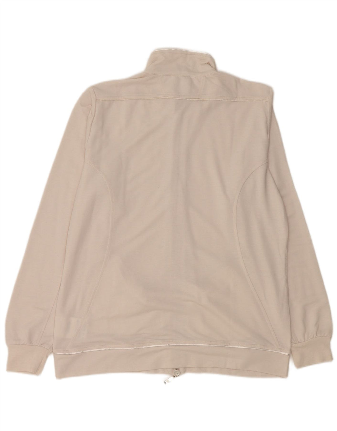CHAMPION Chaqueta superior de chándal de ajuste fácil para mujer UK 46 Poliéster blanco grande