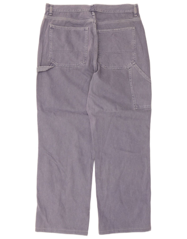 Topshop Pantalones cargo rectos para mujer UK 16 W34 L28 Algodón morado