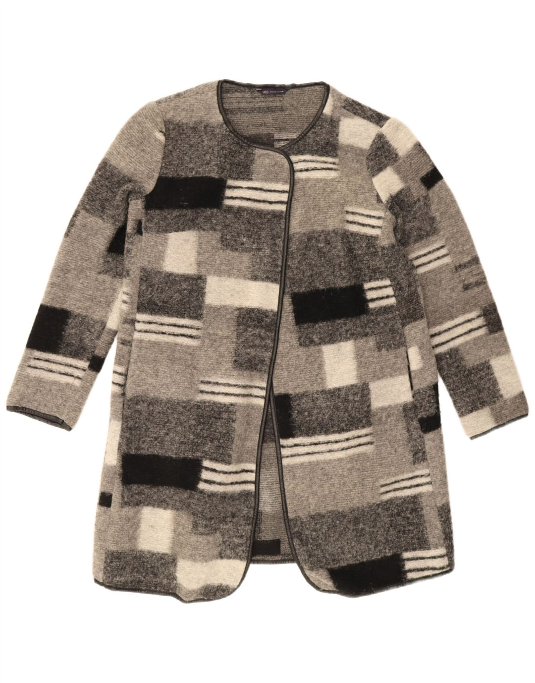 Marks & Spencer - Cárdigan largo para mujer, talla 40, color gris medio