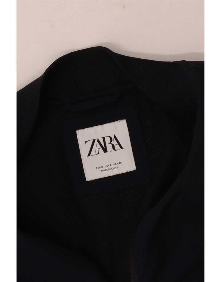 Zara Mens Bomber Jacket UK 36 Small Azul Marino
