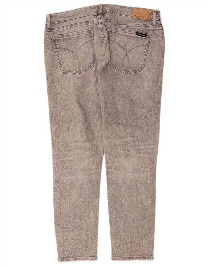 Calvin Klein Jeans Cortos Para Mujer W31 L25 Algodón Gris