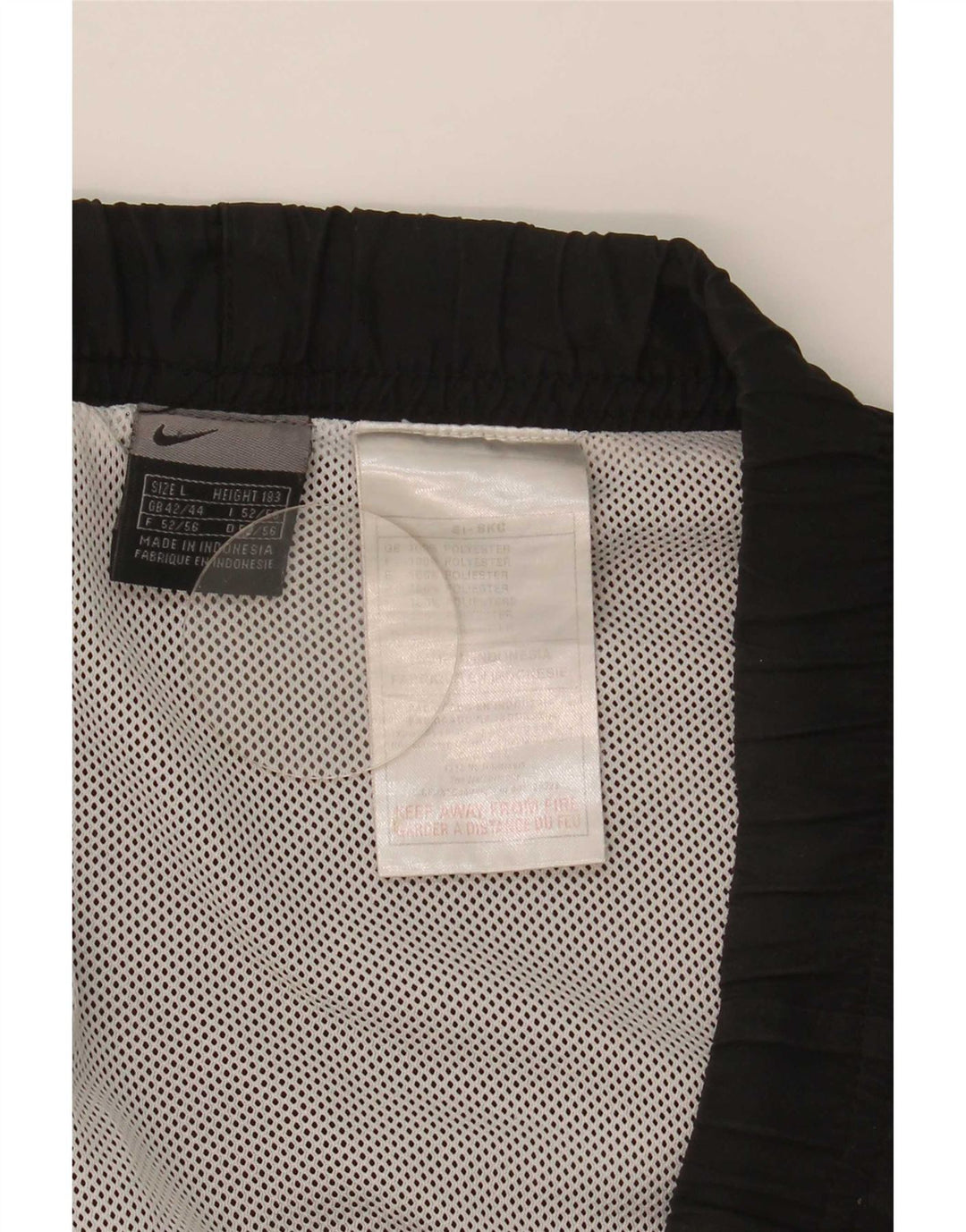 Nike - Pantalones cortos deportivos para hombre, talla 42/44, poliéster negro grande