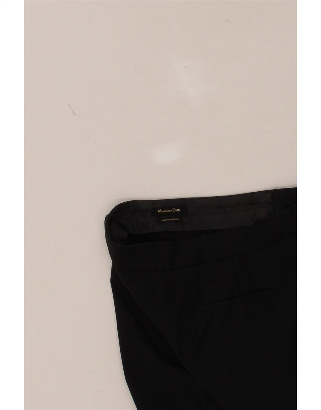 MASSIMO DUTTI Womens Straight Casual Trousers W26 L27 Black Vintage Massimo Dutti and Second-Hand Massimo Dutti from Messina Hembry 