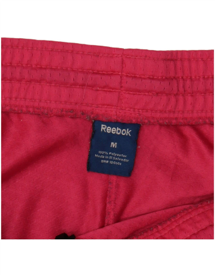 REEBOK Pantalones cortos deportivos para mujer UK 44 Poliéster color block rosa medio