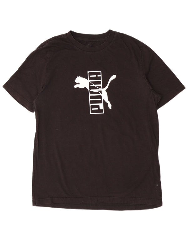 Puma - Camiseta gráfica para hombre, talla grande, color negro