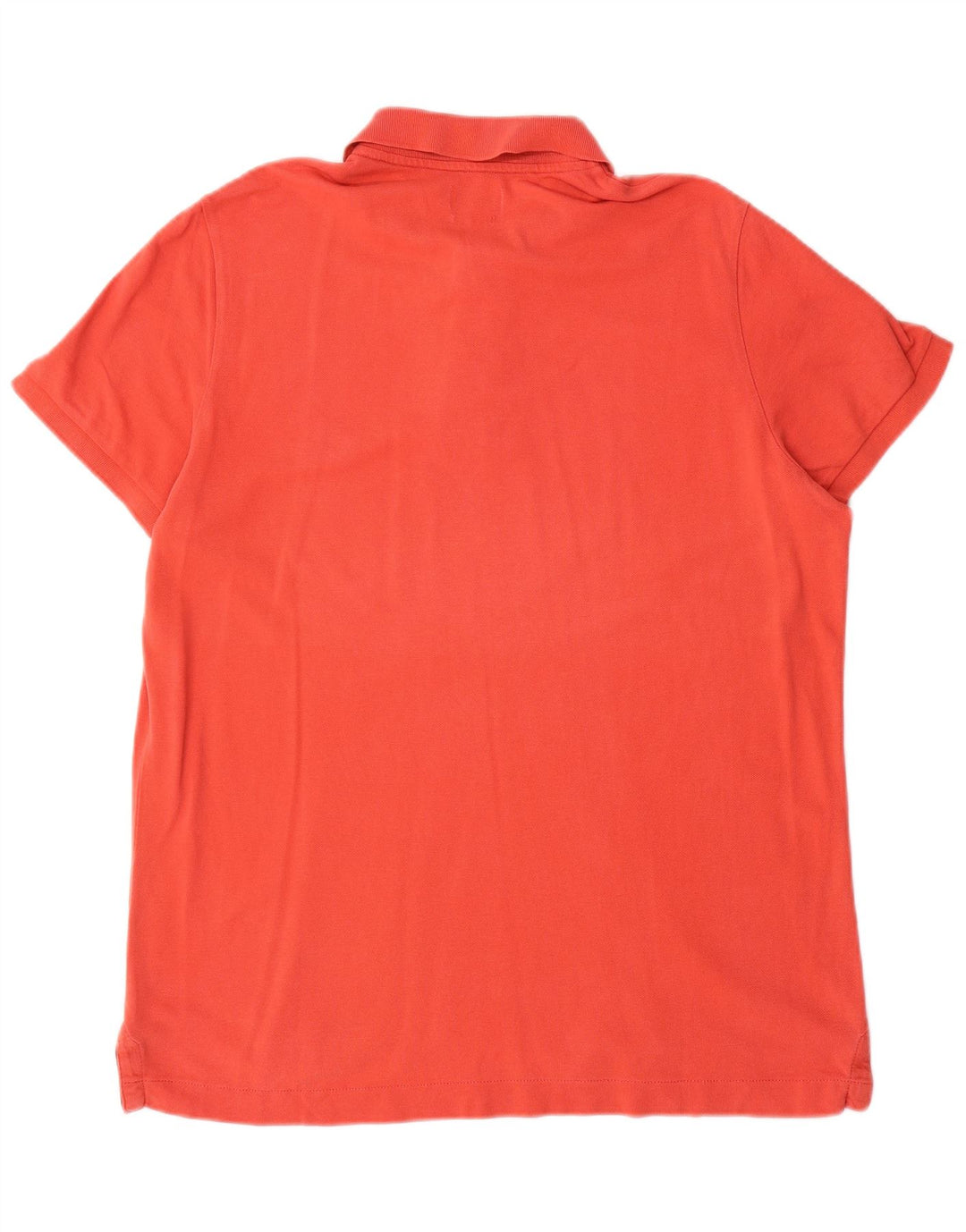 Benetton Polo Muscle Fit XL Naranja Algodón