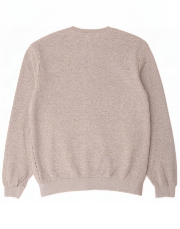 Fila Hombre Sudadera Jumper Small Gris Moteado Algodón