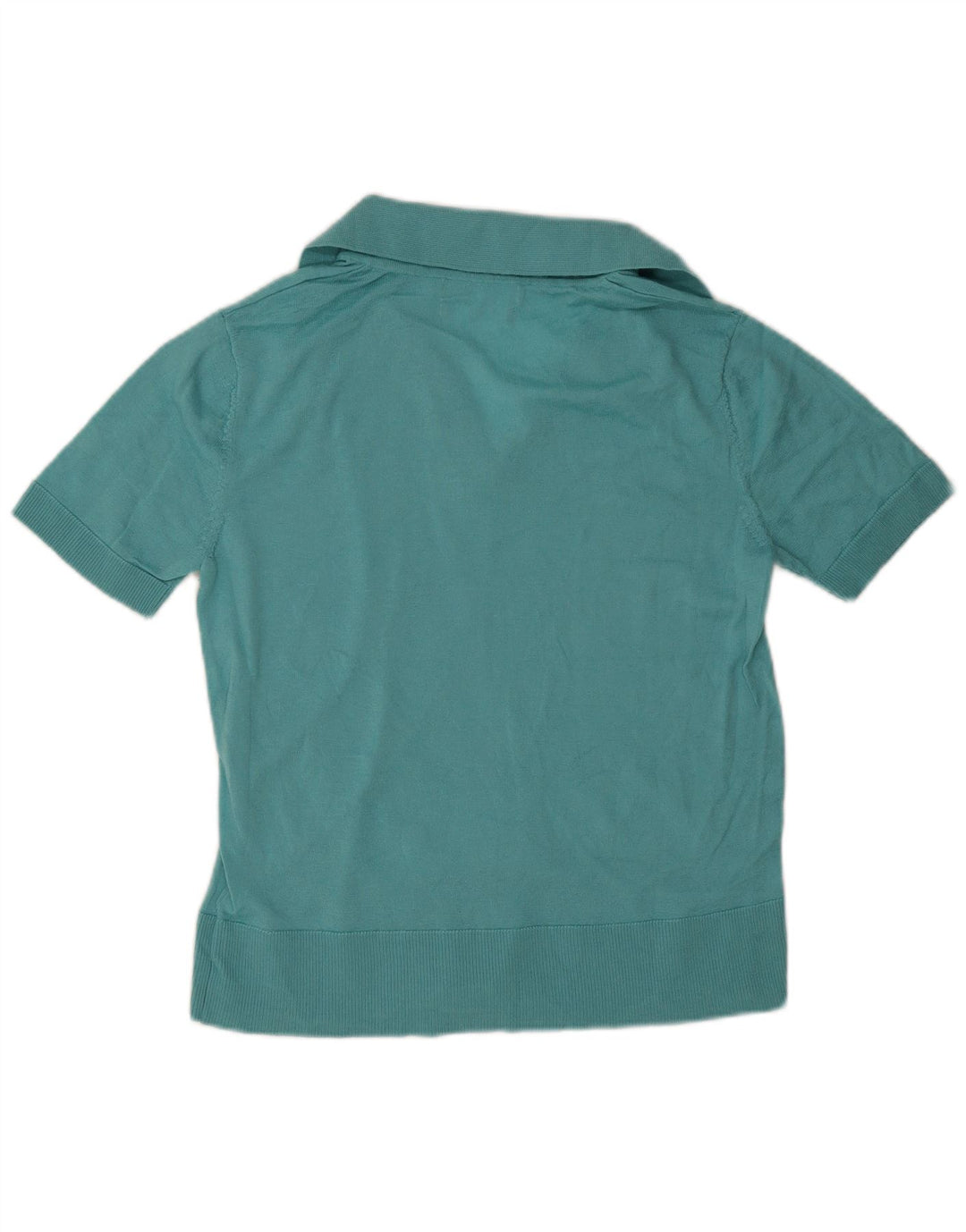 Marks & Spencer Polo para Mujer UK 40 Lana Merino Azul Medio