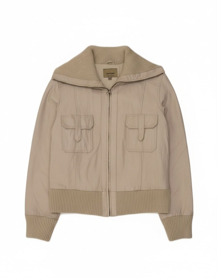 Chaqueta De Cuero Mujer Conbipel IT 48 XL Cuero Blanco