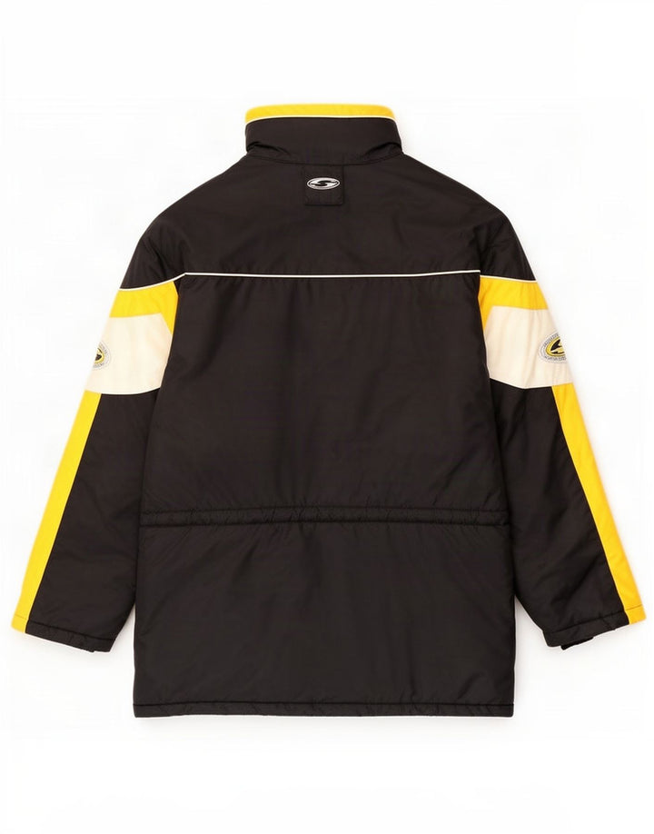 Saller Chaqueta Cortavientos Estampada para Hombre UK 42 XL Poliamida Color Block Negro