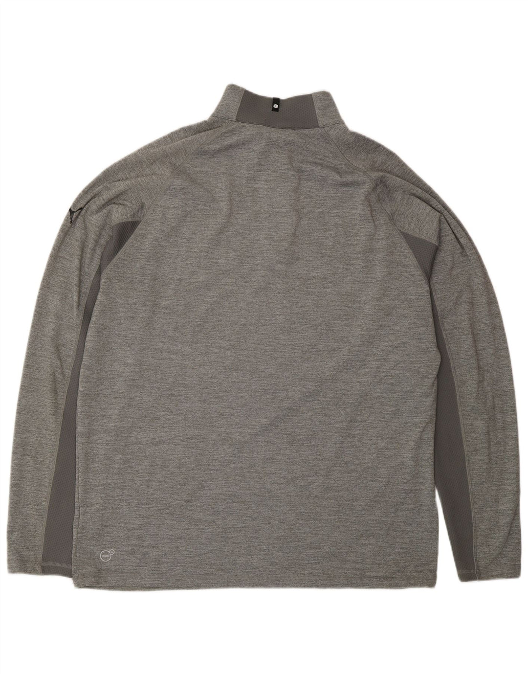 PUMA Top de chándal con cuello y cremallera para hombre XL Poliéster gris