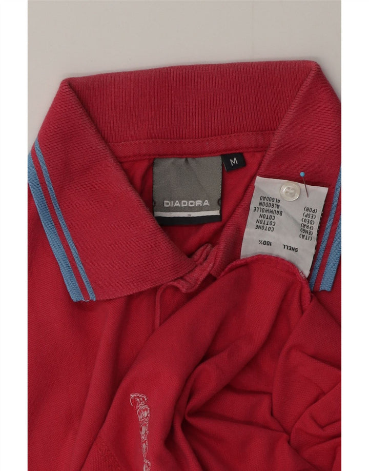 Polo Diadora Hombre Algodón Rosa Medio