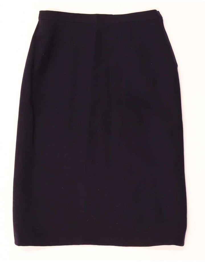 Max Mara Conjunto de falda de 2 piezas para mujer IT 44 Medium W26 Azul marino