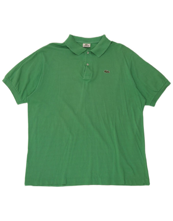 Polo Lacoste para hombre talla 7 2XL algodón verde