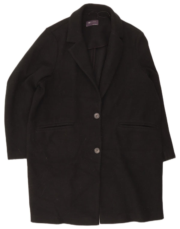 Marks & Spencer Abrigo para mujer UK 20 2XL Poliéster negro