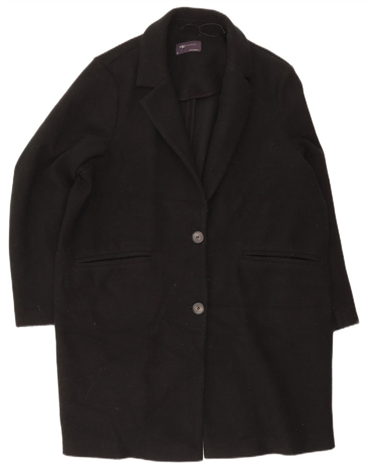 Marks & Spencer Abrigo para mujer UK 20 2XL Poliéster negro
