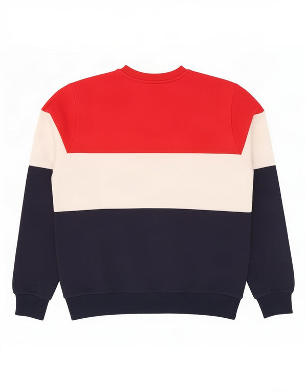 Fila Womens Sweatshirt Jumper UK 12 Medium Multicoloured Colourblock