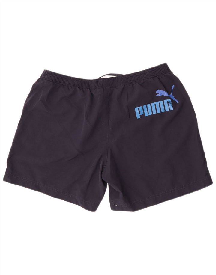 Puma Pantalones cortos deportivos gráficos para hombre XL Poliéster azul marino