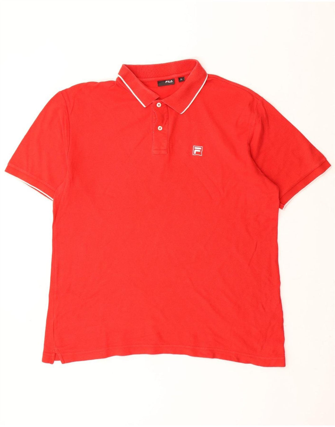 FILA Polo Hombre XL Algodón Rojo