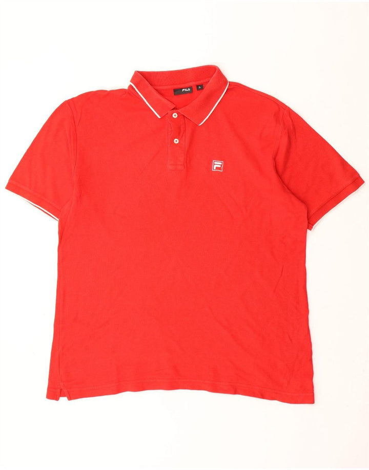 FILA Polo Hombre XL Algodón Rojo