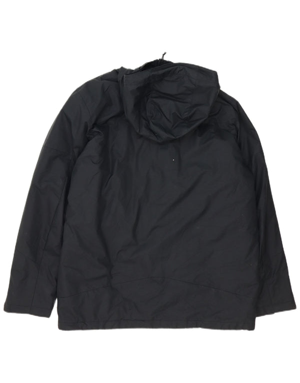 Columbia Chaqueta cortavientos con capucha para hombre UK 40 Large Nylon negro