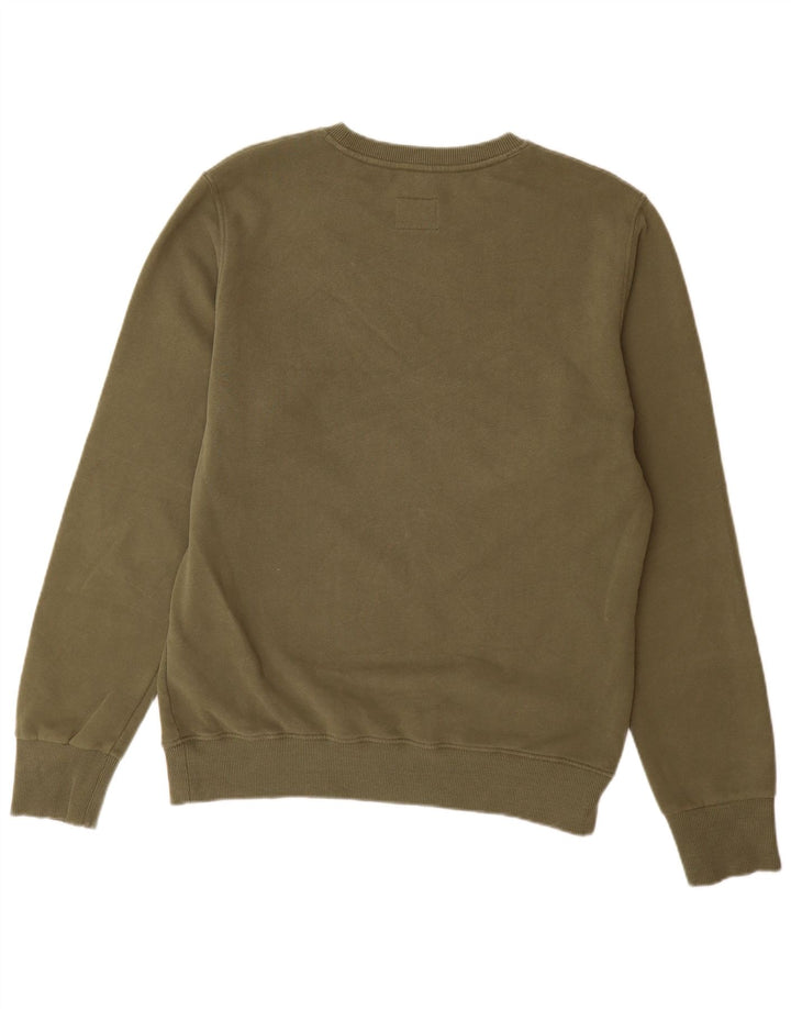Superdry Hombre Sudadera Gráfica Jumper XL Algodón Caqui