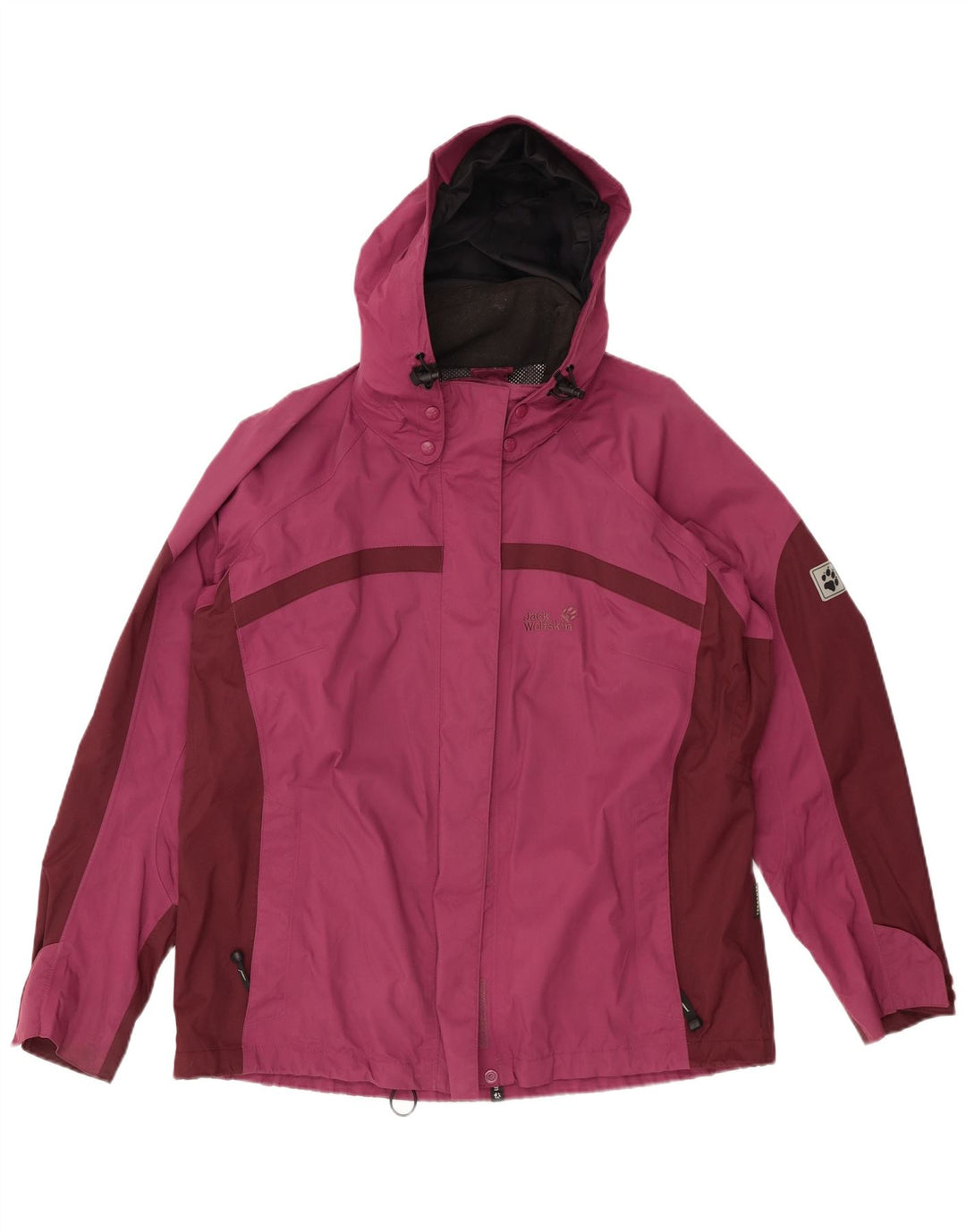 JACK WOLFSKIN Chaqueta impermeable extragrande para mujer UK 18/20 XL Burdeos