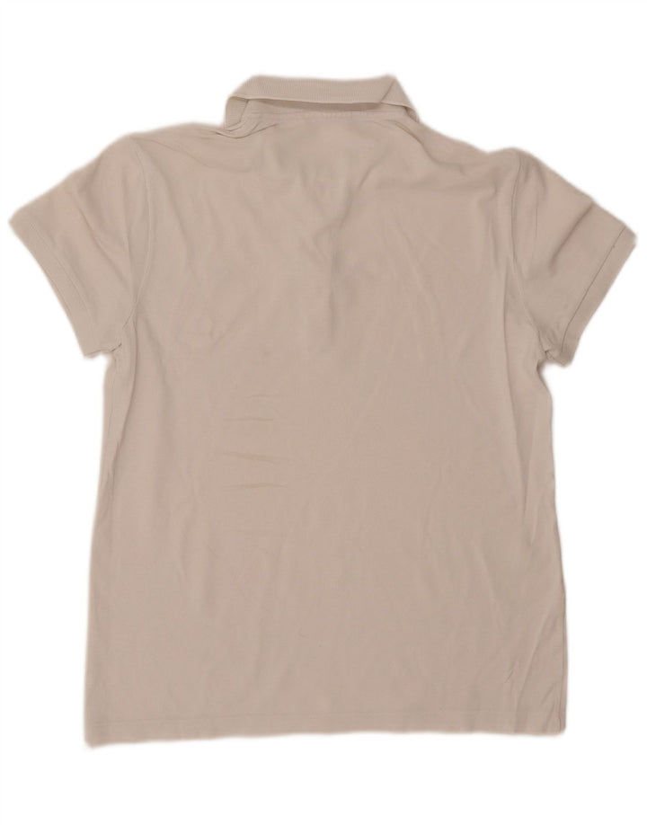 Polo Lacoste para hombre talla 4 mediano algodón blanco