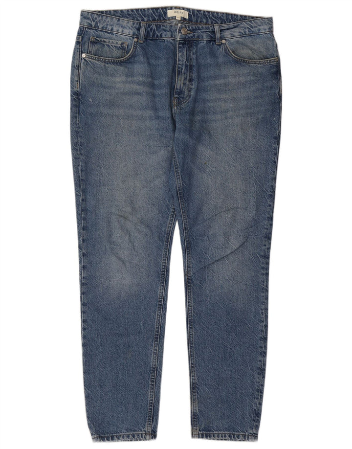 Vaqueros ajustados REISS para hombre W36 L30 Algodón azul