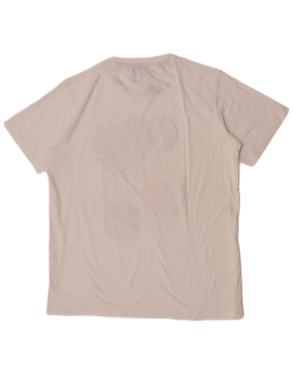 Carrera Camiseta gráfica para mujer Top UK 18 XL Algodón floral blanco