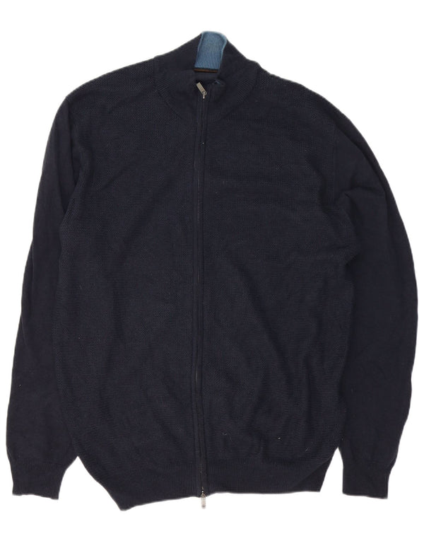 Massimo Dutti Hombre Chándal Top Chaqueta 2XL Azul Marino Algodón