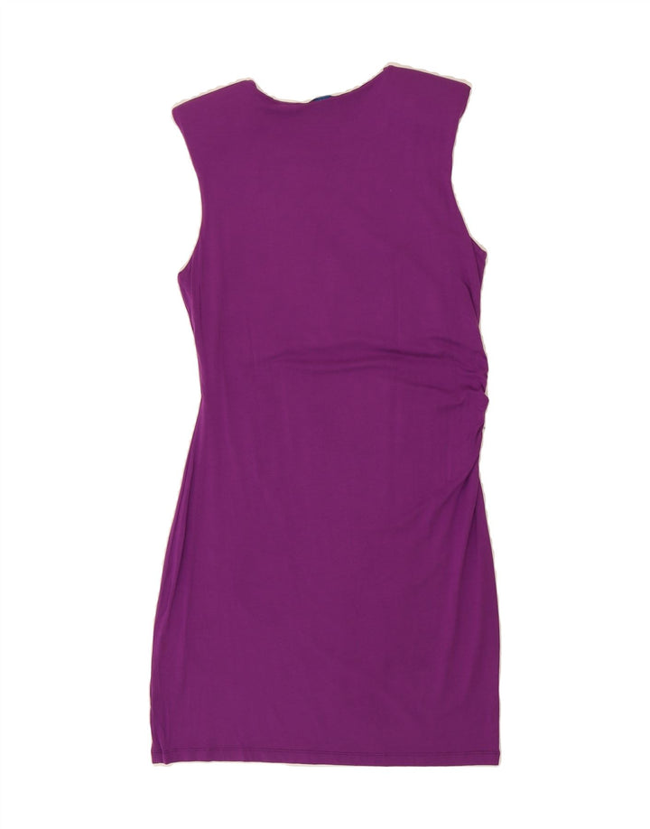 OASIS Womens Sleeveless Basic Dress UK 16 Large Purple Viscose Vintage Oasis and Second-Hand Oasis from Messina Hembry 