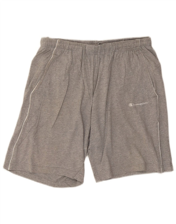 Champion Pantalones cortos deportivos para hombre, talla grande, gris moteado