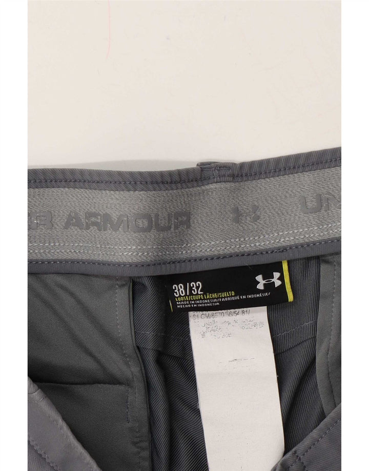 Under Armour Pantalón chino recto para hombre W38 L32 Gris