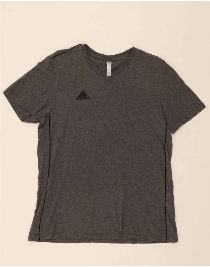ADIDAS Mens T-Shirt Top Large Grey Cotton Vintage Adidas and Second-Hand Adidas from Messina Hembry 