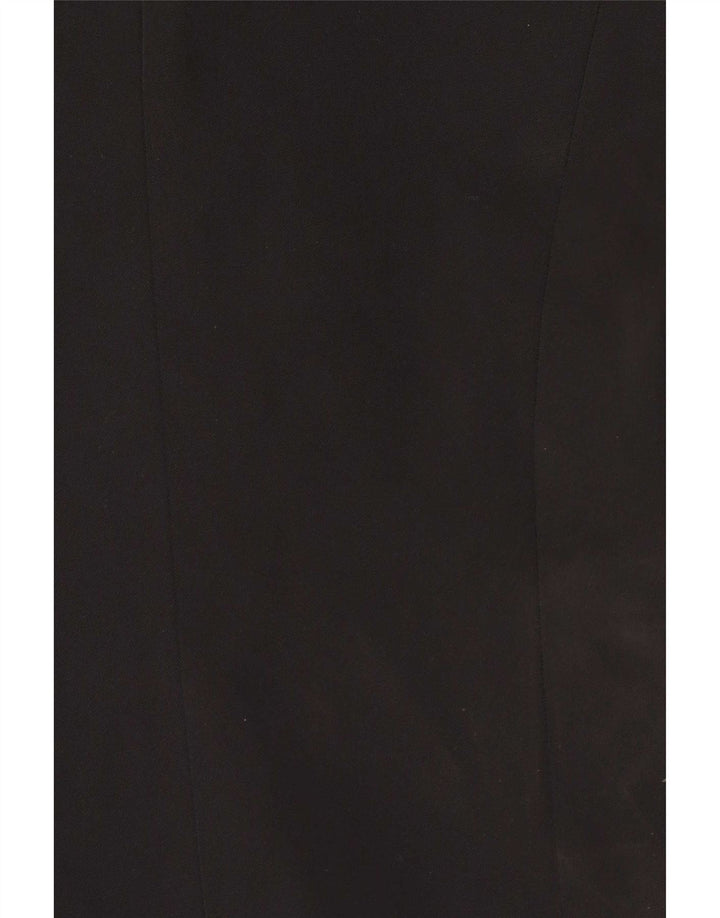 Ted Baker Chaqueta tipo blazer con 1 botón para mujer, talla 3, poliéster negro mediano