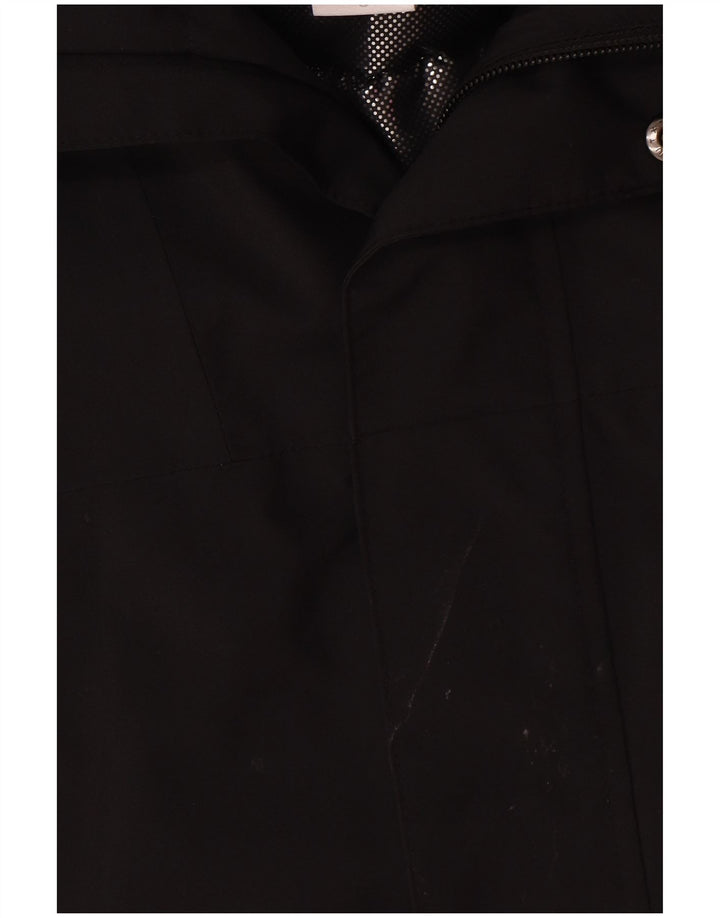 Columbia Chaqueta cortavientos con capucha para hombre UK 36 Small Poliéster negro