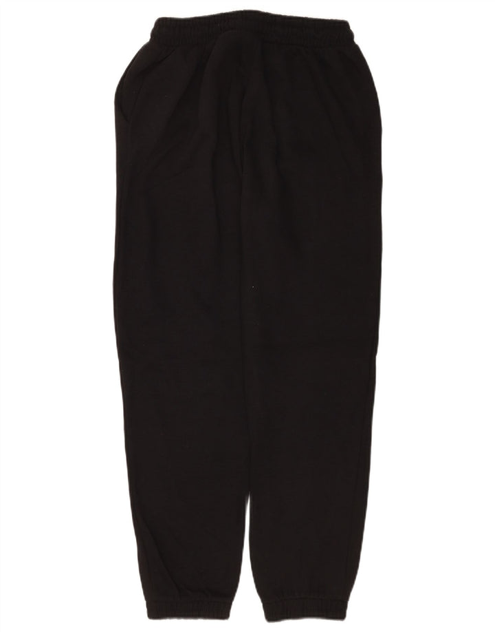 Zara Mujer Pantalones De Chándal Joggers UK 12 Mediano Negro Poliéster
