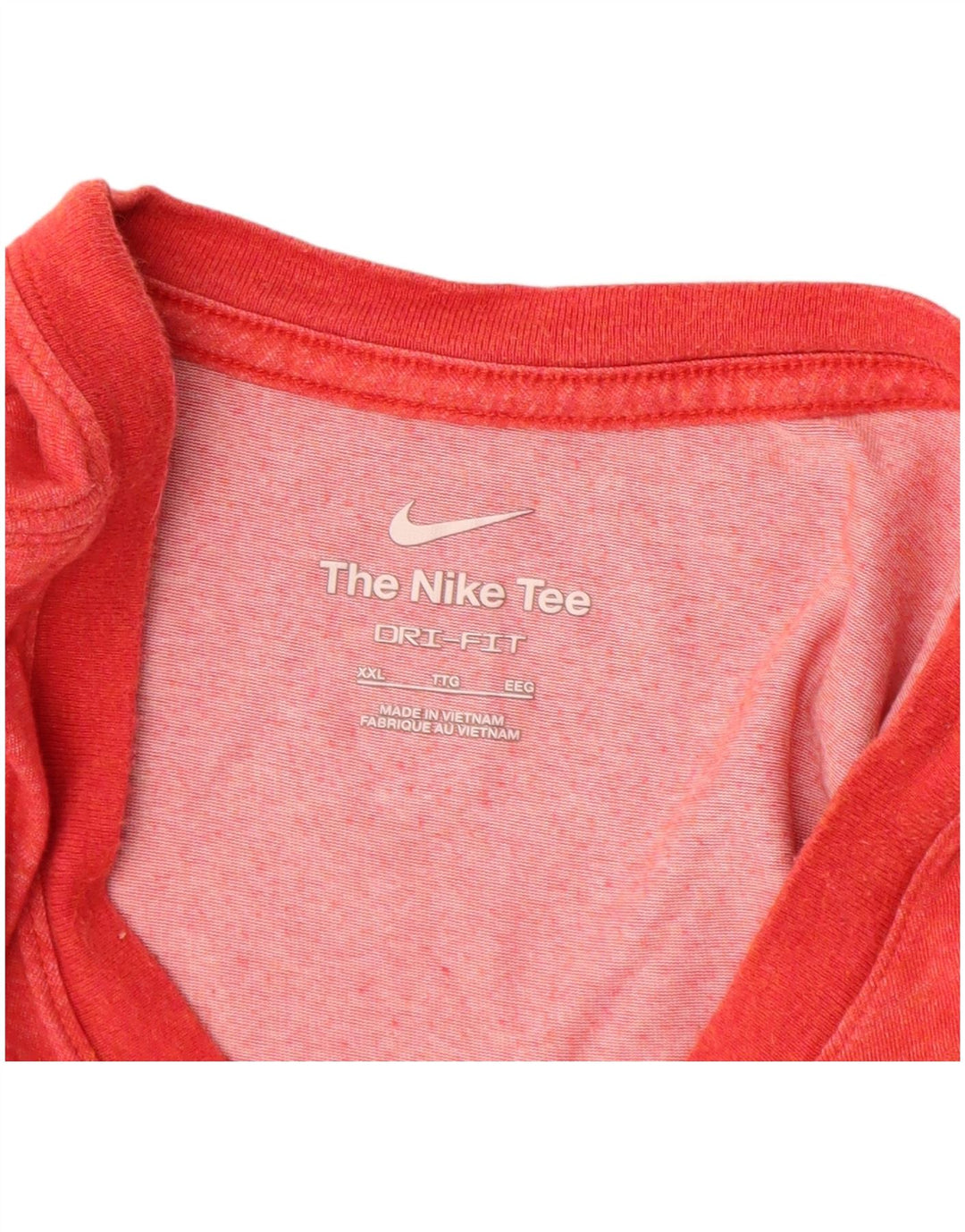 NIKE Camiseta Dri Fit para Hombre Top 2XL Algodón Rojo