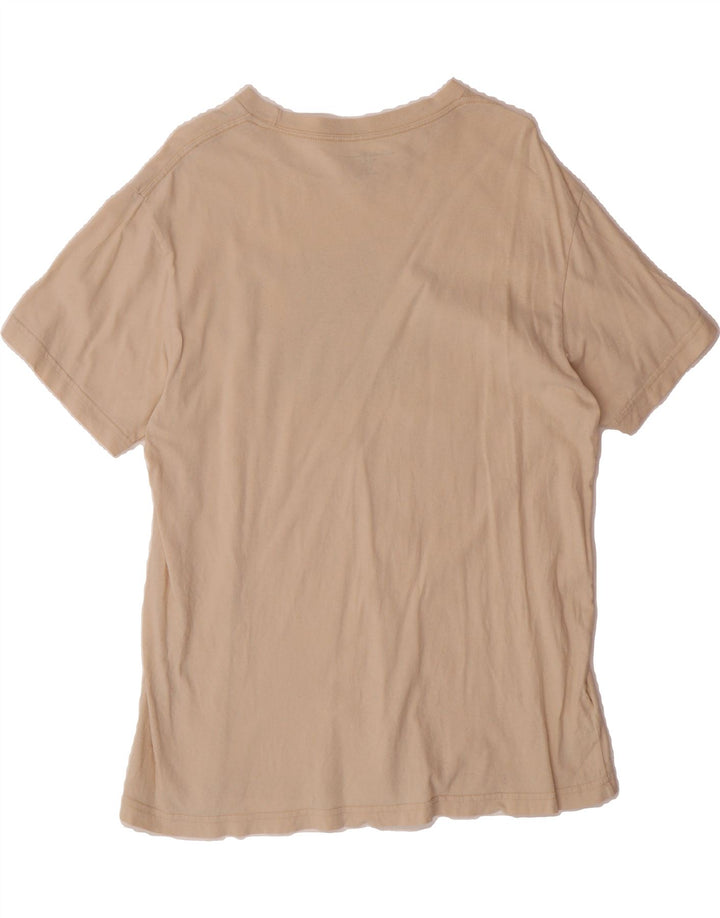 EDDIE BAUER Mens Graphic T-Shirt Top Medium Beige Cotton Vintage Eddie Bauer and Second-Hand Eddie Bauer from Messina Hembry 