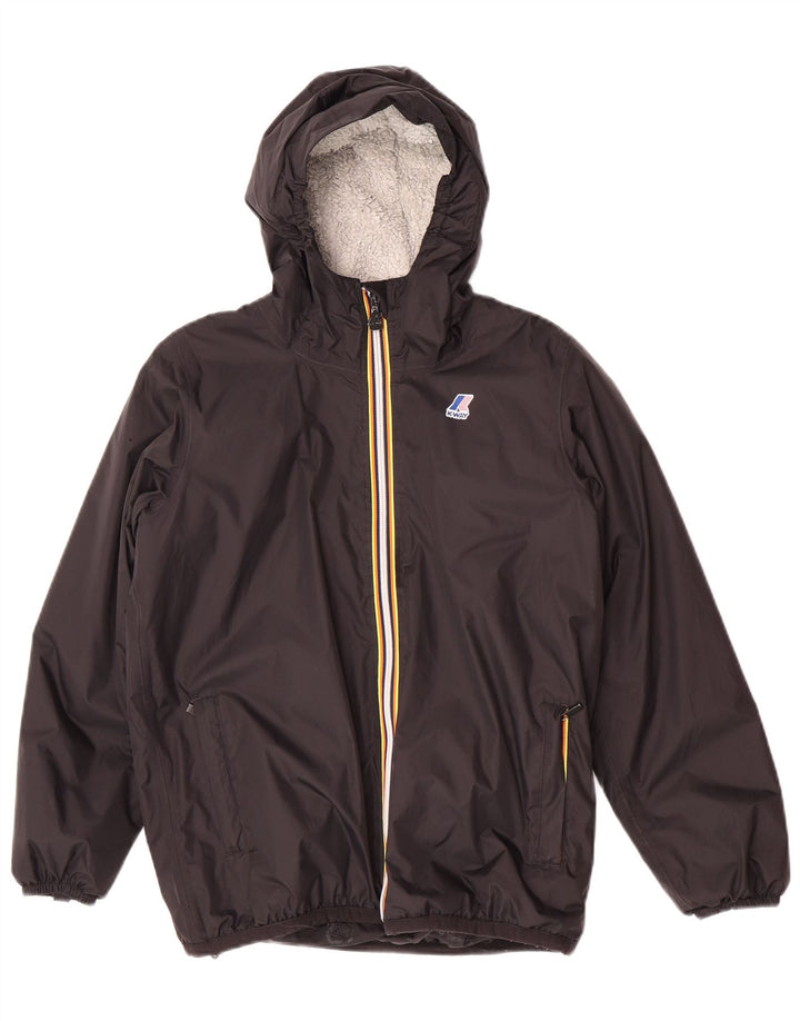K-Way Chaqueta cortavientos con capucha para niño 13-14 años Poliamida negro