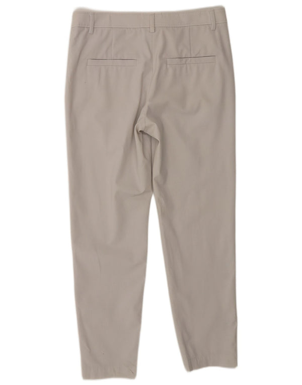 Brunello Cucinelli Pantalones chinos cónicos para mujer IT 42 Medium W32 L27 Gris