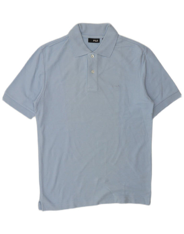 FILA Polo Hombre Pequeño Algodón Azul