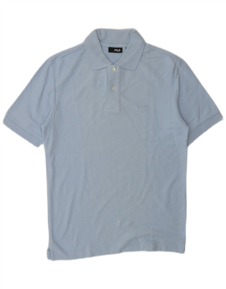 FILA Polo Hombre Pequeño Algodón Azul