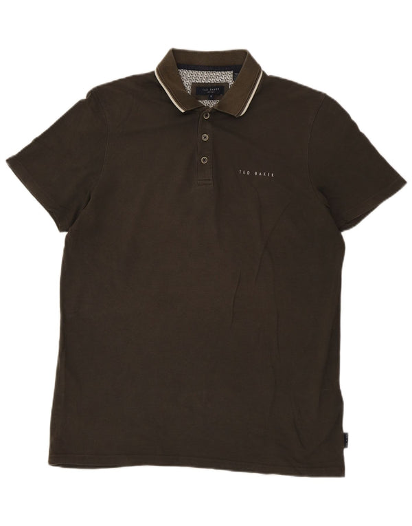 Ted Baker Polo para hombre talla 3 mediano caqui modal