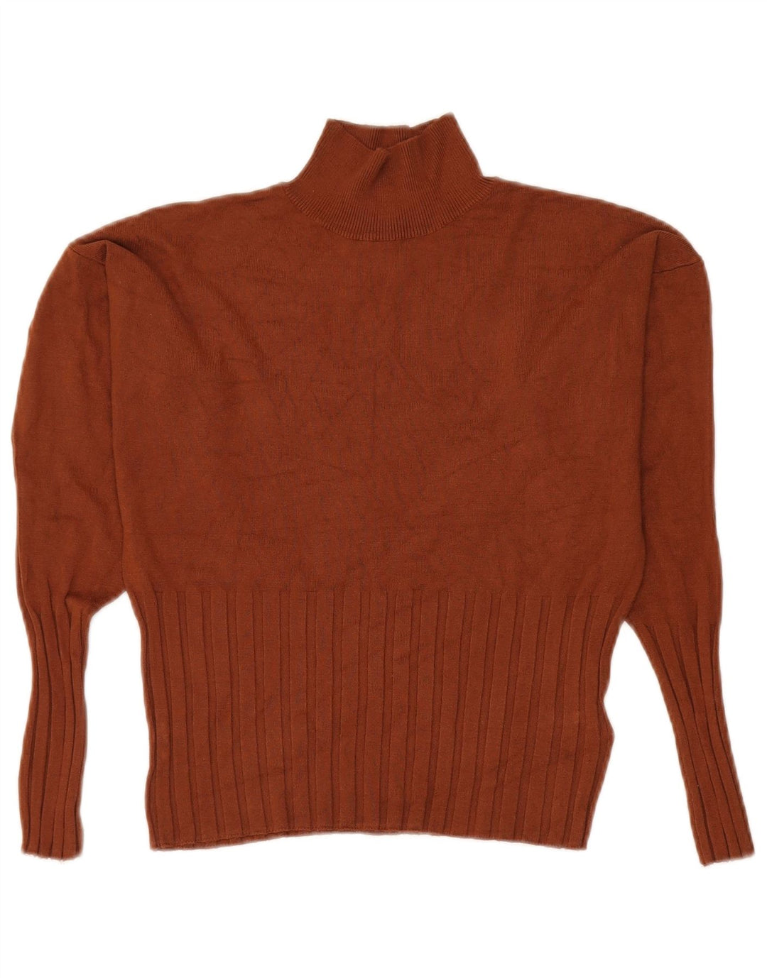 Marks & Spencer Jersey con Cuello Alto para Mujer UK 44 Large Viscosa marrón
